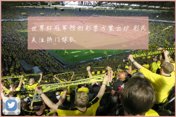 世界杯冠军预测彩票方案出炉 彩民关注热门球队