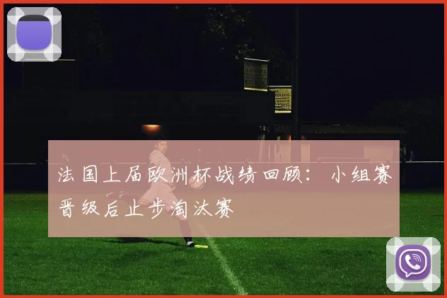 法国上届欧洲杯战绩回顾：小组赛晋级后止步淘汰赛